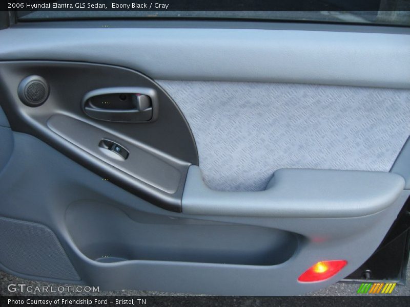 Ebony Black / Gray 2006 Hyundai Elantra GLS Sedan