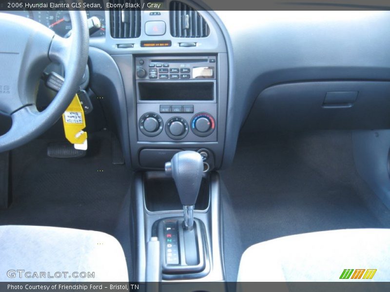 Ebony Black / Gray 2006 Hyundai Elantra GLS Sedan