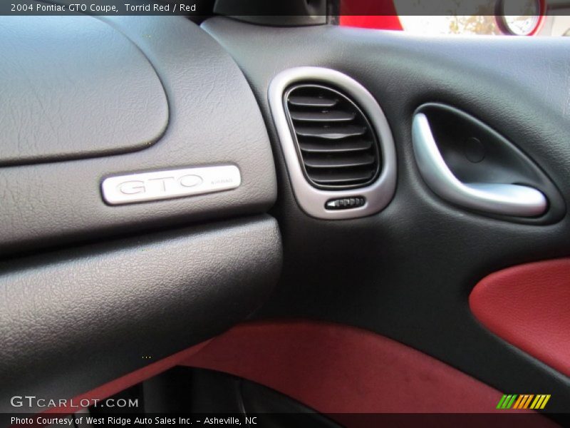 Torrid Red / Red 2004 Pontiac GTO Coupe