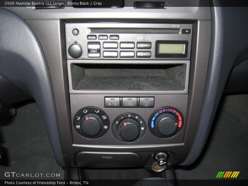 Ebony Black / Gray 2006 Hyundai Elantra GLS Sedan