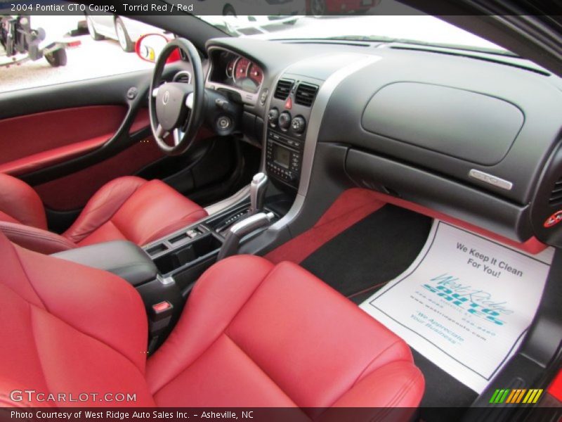 Torrid Red / Red 2004 Pontiac GTO Coupe