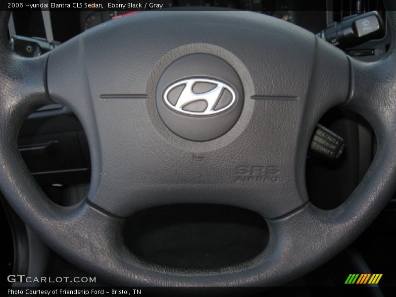 Ebony Black / Gray 2006 Hyundai Elantra GLS Sedan