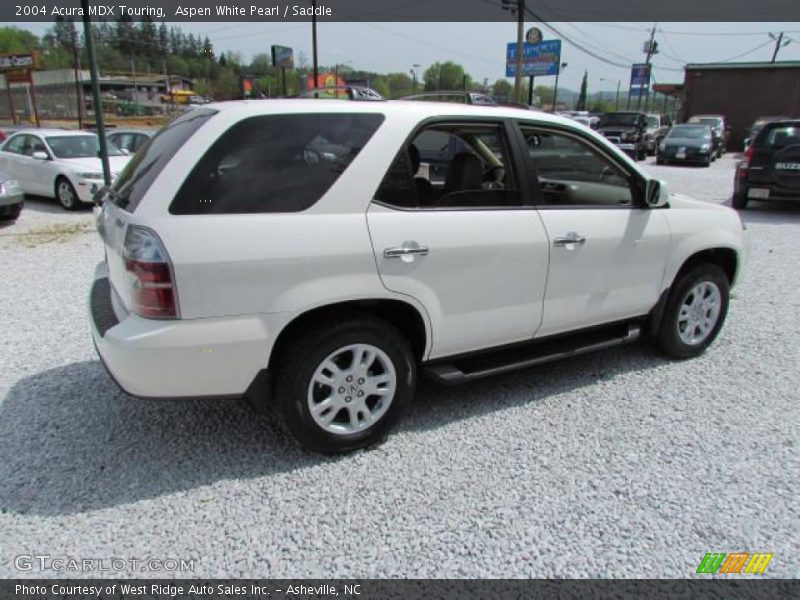 Aspen White Pearl / Saddle 2004 Acura MDX Touring