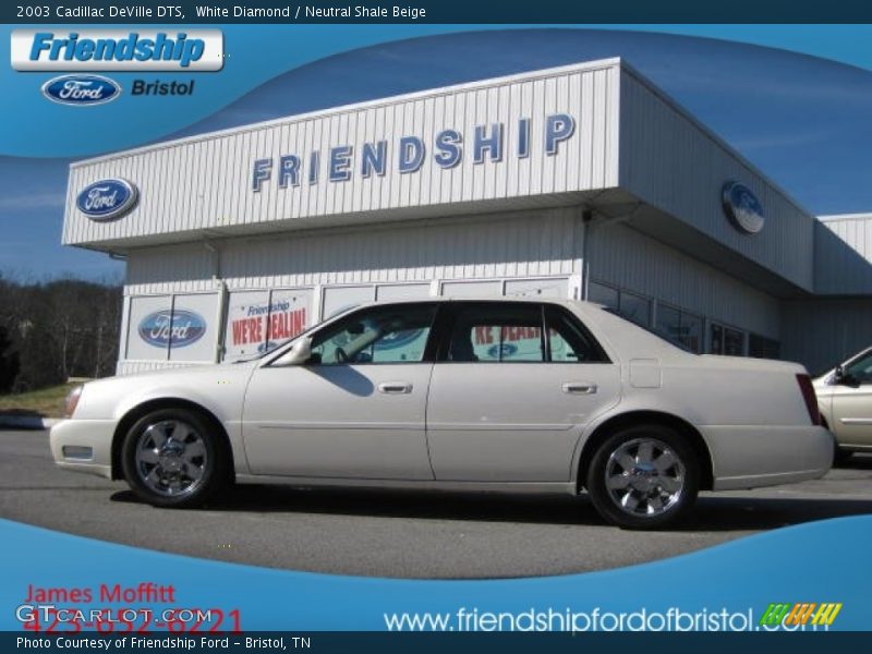 White Diamond / Neutral Shale Beige 2003 Cadillac DeVille DTS