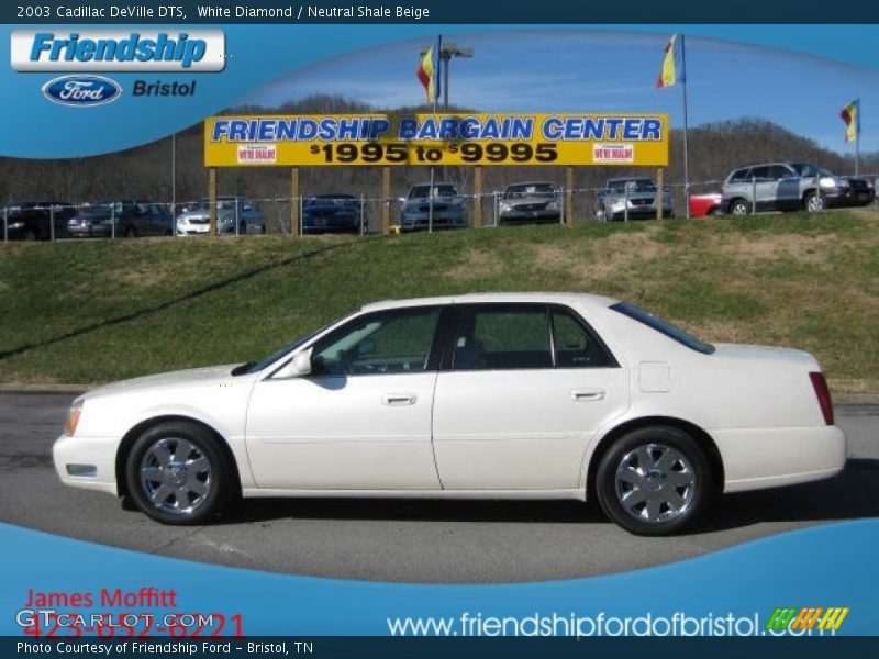 White Diamond / Neutral Shale Beige 2003 Cadillac DeVille DTS