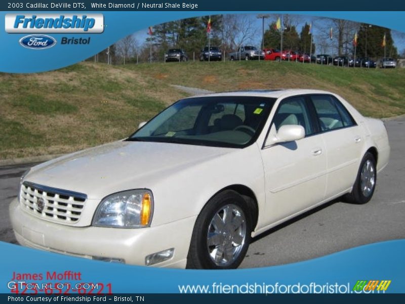 White Diamond / Neutral Shale Beige 2003 Cadillac DeVille DTS