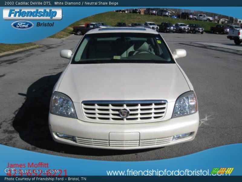 White Diamond / Neutral Shale Beige 2003 Cadillac DeVille DTS