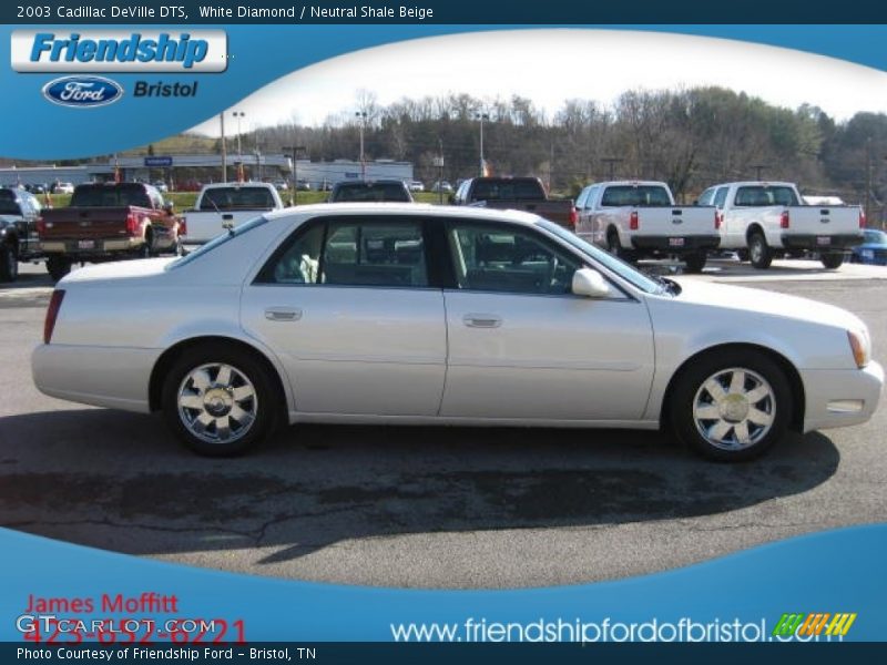 White Diamond / Neutral Shale Beige 2003 Cadillac DeVille DTS