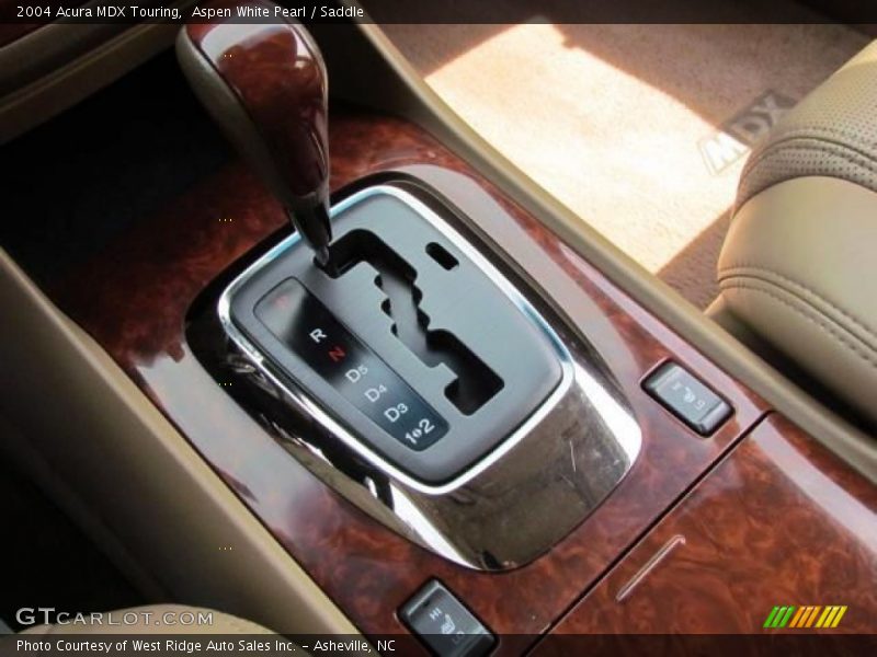 Aspen White Pearl / Saddle 2004 Acura MDX Touring