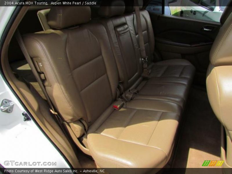 Aspen White Pearl / Saddle 2004 Acura MDX Touring