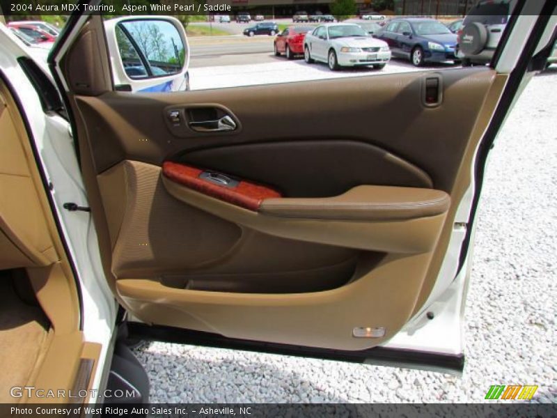 Aspen White Pearl / Saddle 2004 Acura MDX Touring