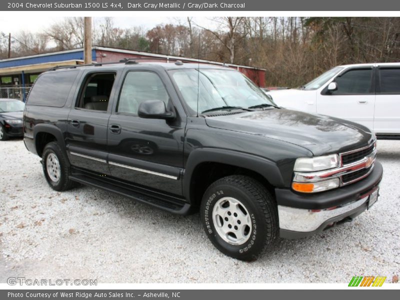 Dark Gray Metallic / Gray/Dark Charcoal 2004 Chevrolet Suburban 1500 LS 4x4