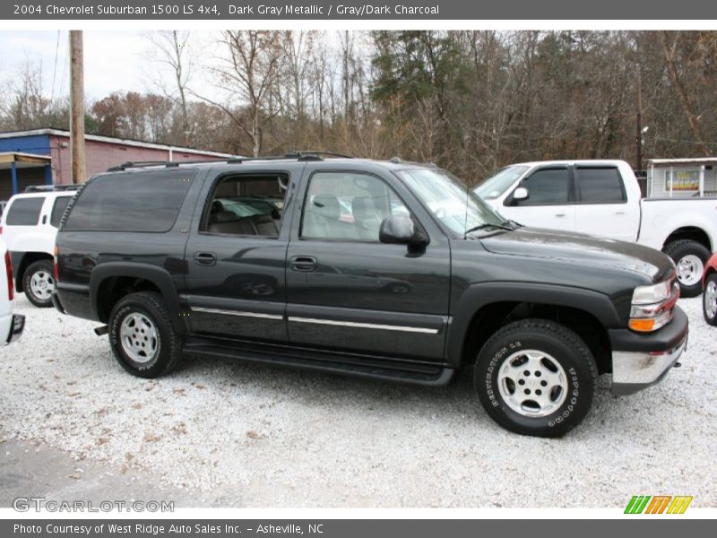 Dark Gray Metallic / Gray/Dark Charcoal 2004 Chevrolet Suburban 1500 LS 4x4