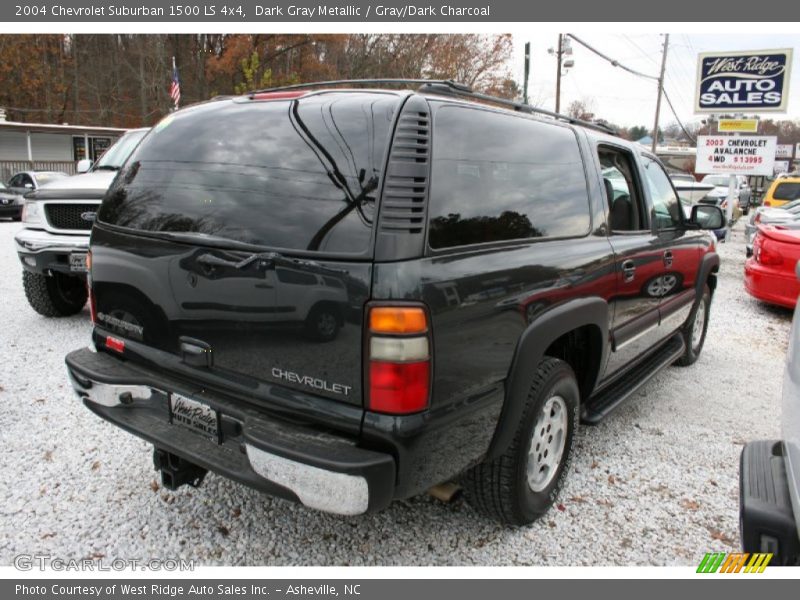 Dark Gray Metallic / Gray/Dark Charcoal 2004 Chevrolet Suburban 1500 LS 4x4