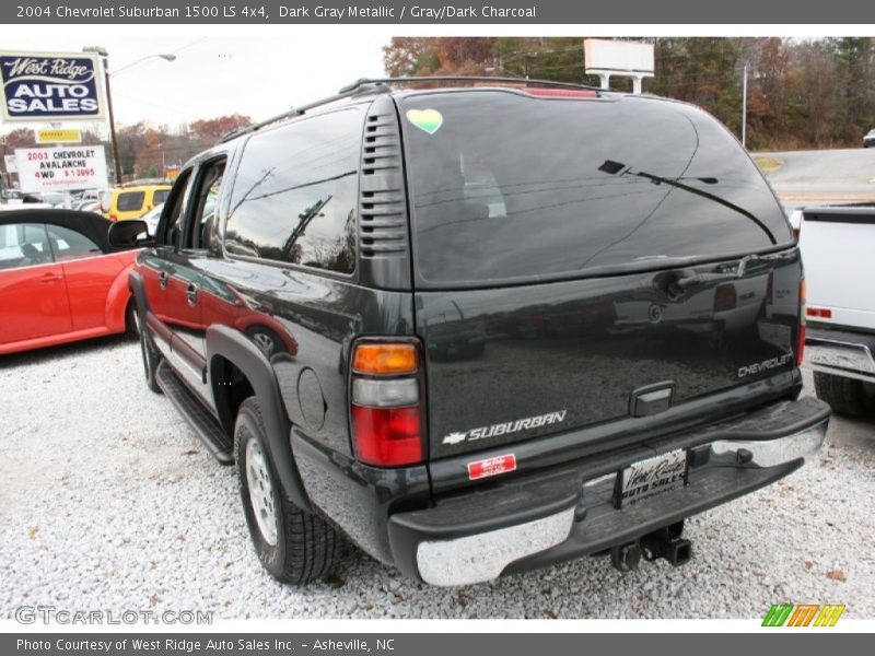 Dark Gray Metallic / Gray/Dark Charcoal 2004 Chevrolet Suburban 1500 LS 4x4