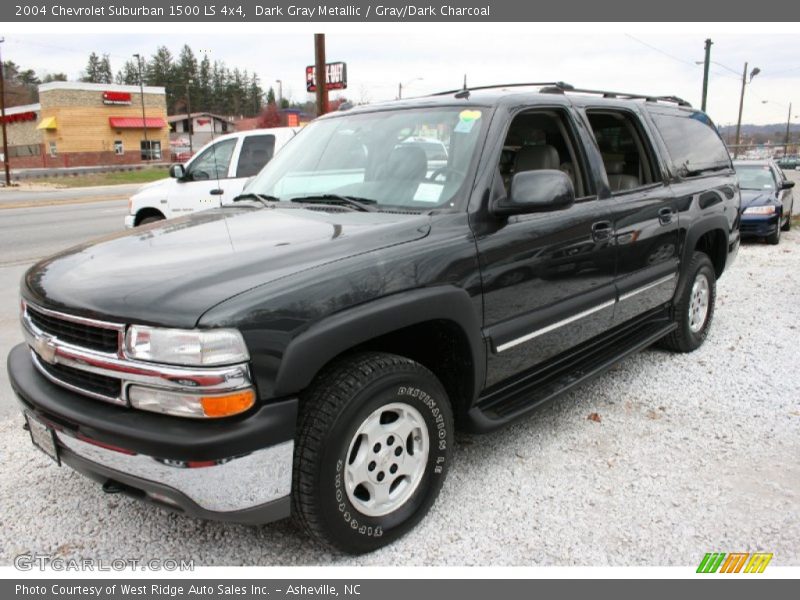 Dark Gray Metallic / Gray/Dark Charcoal 2004 Chevrolet Suburban 1500 LS 4x4