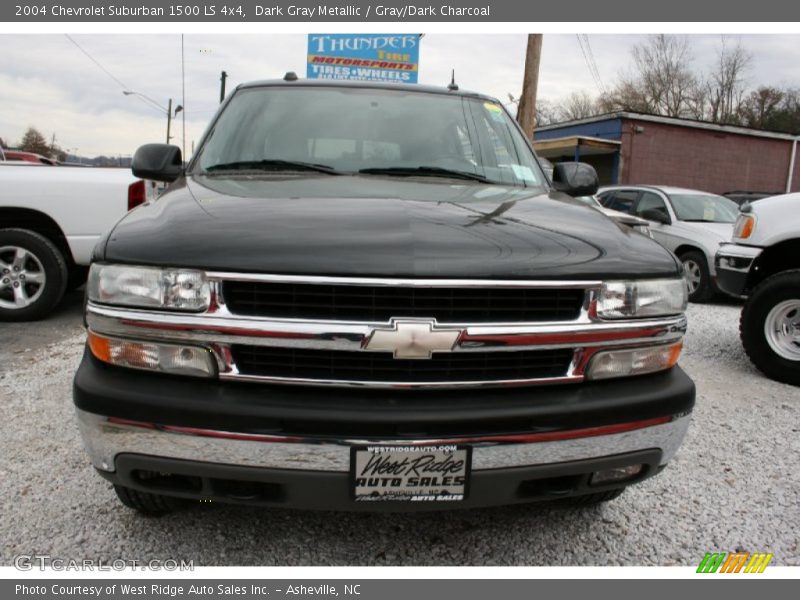 Dark Gray Metallic / Gray/Dark Charcoal 2004 Chevrolet Suburban 1500 LS 4x4