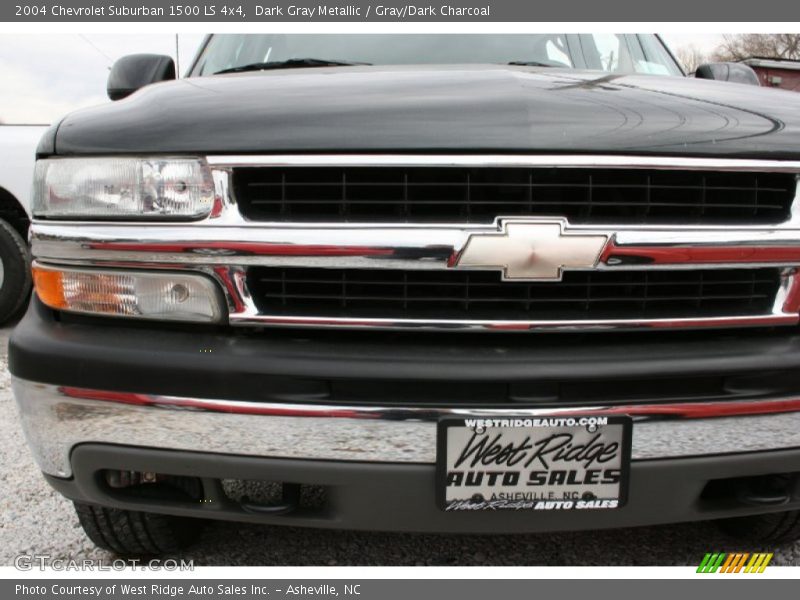 Dark Gray Metallic / Gray/Dark Charcoal 2004 Chevrolet Suburban 1500 LS 4x4