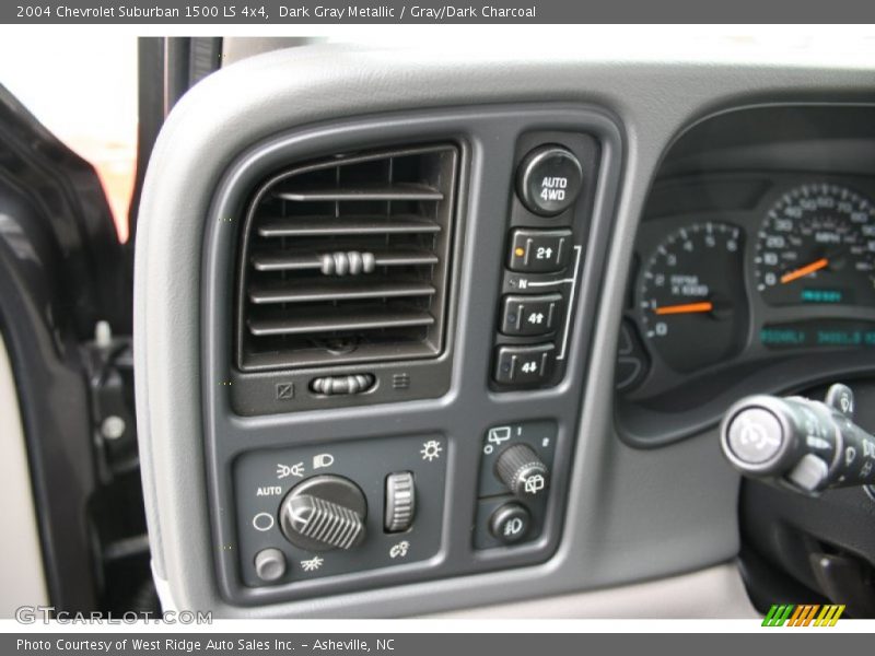 Dark Gray Metallic / Gray/Dark Charcoal 2004 Chevrolet Suburban 1500 LS 4x4