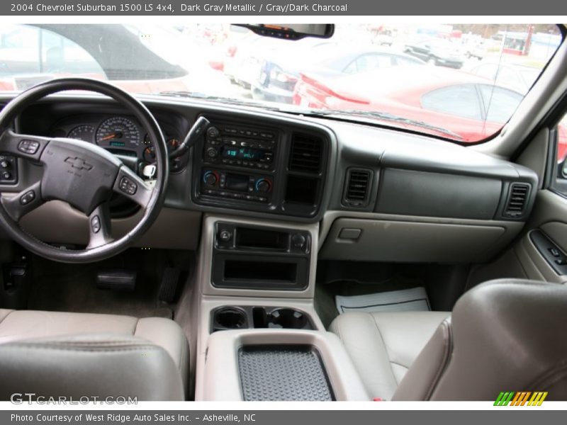 Dark Gray Metallic / Gray/Dark Charcoal 2004 Chevrolet Suburban 1500 LS 4x4