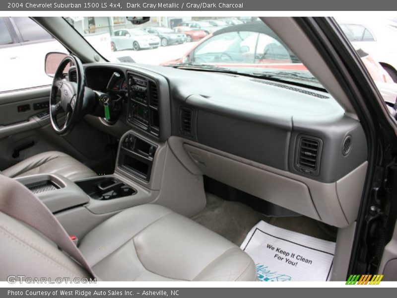 Dark Gray Metallic / Gray/Dark Charcoal 2004 Chevrolet Suburban 1500 LS 4x4