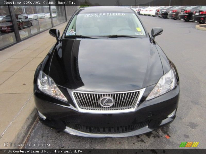 Obsidian Black / Ecru 2009 Lexus IS 250 AWD