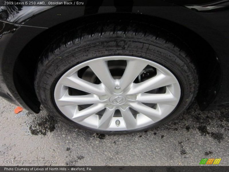 Obsidian Black / Ecru 2009 Lexus IS 250 AWD