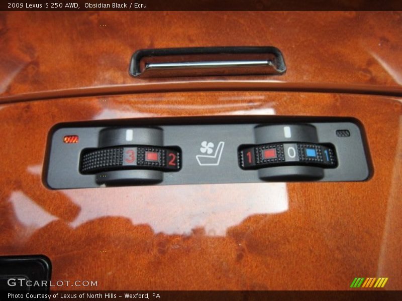 Obsidian Black / Ecru 2009 Lexus IS 250 AWD