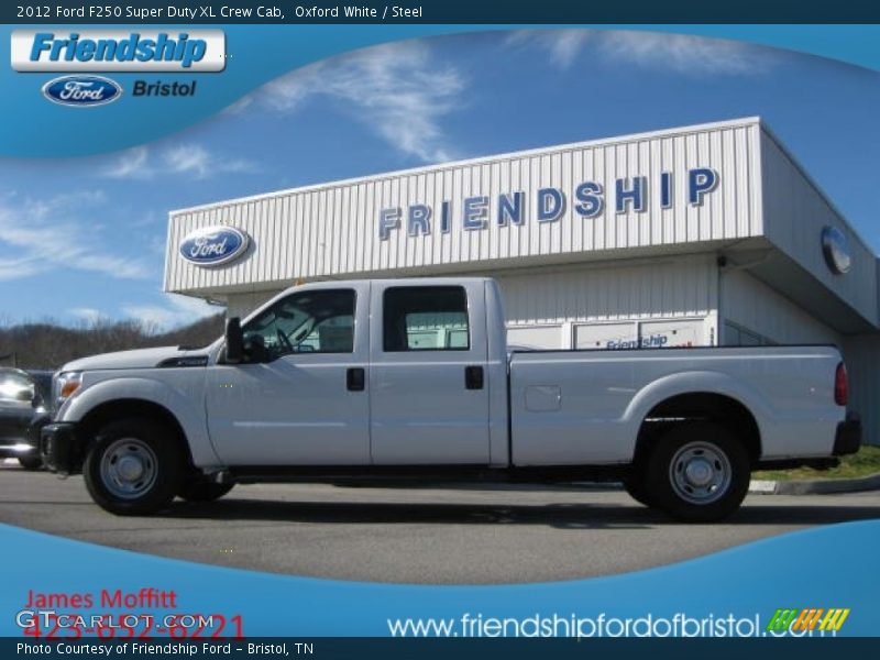 Oxford White / Steel 2012 Ford F250 Super Duty XL Crew Cab
