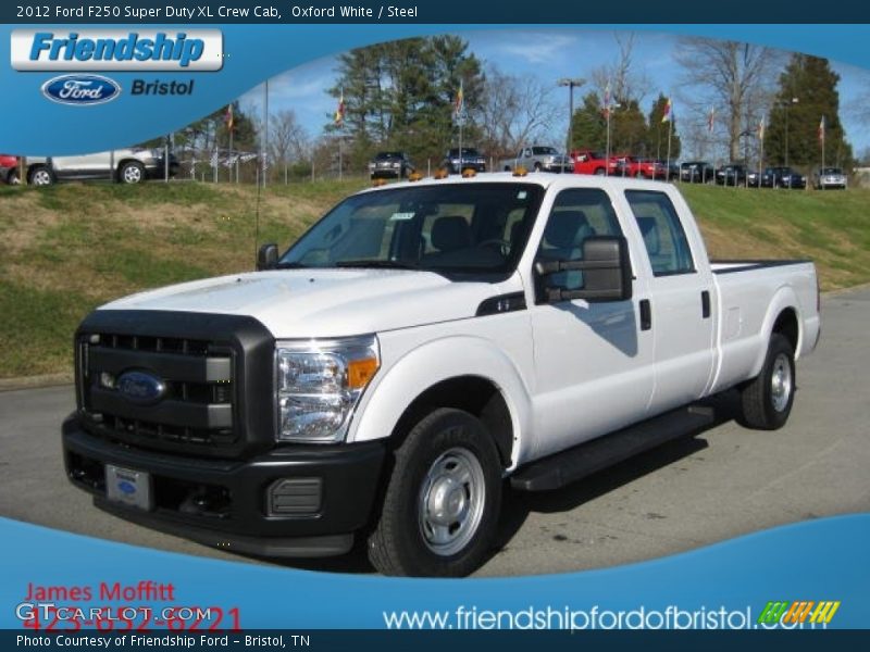 Oxford White / Steel 2012 Ford F250 Super Duty XL Crew Cab