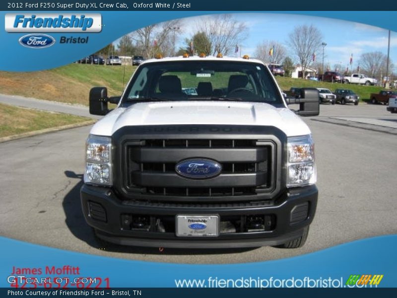 Oxford White / Steel 2012 Ford F250 Super Duty XL Crew Cab