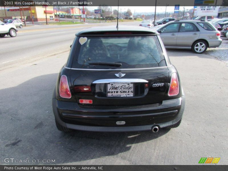 Jet Black / Panther Black 2003 Mini Cooper Hardtop