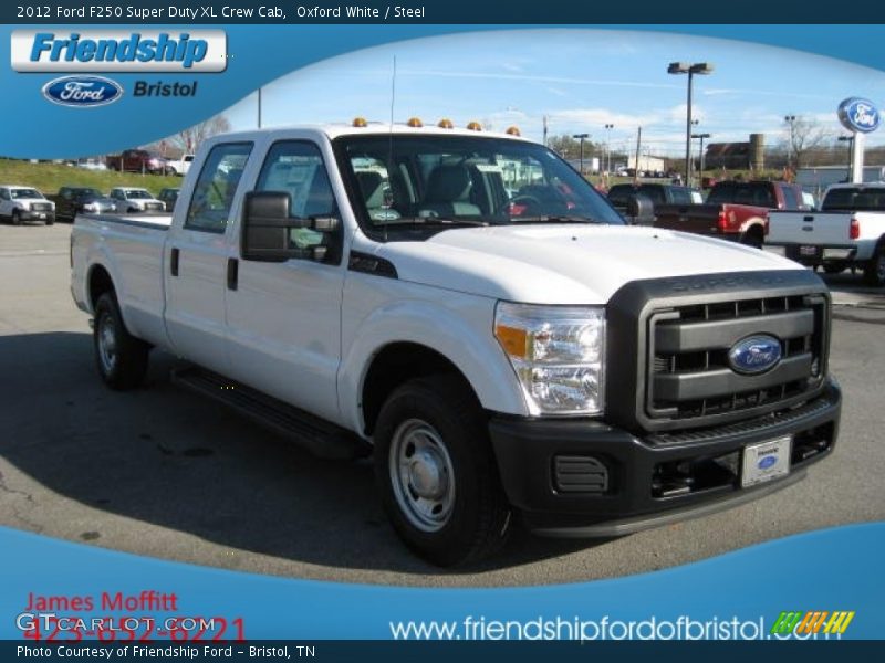 Oxford White / Steel 2012 Ford F250 Super Duty XL Crew Cab