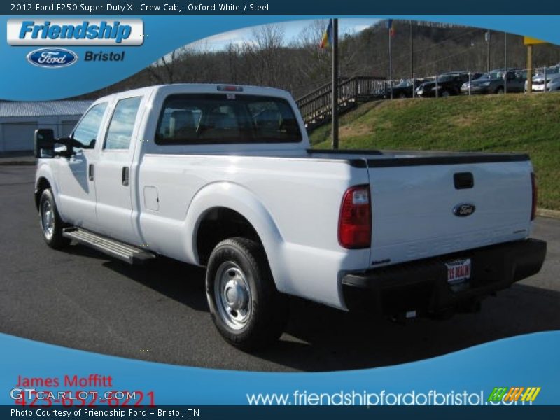 Oxford White / Steel 2012 Ford F250 Super Duty XL Crew Cab
