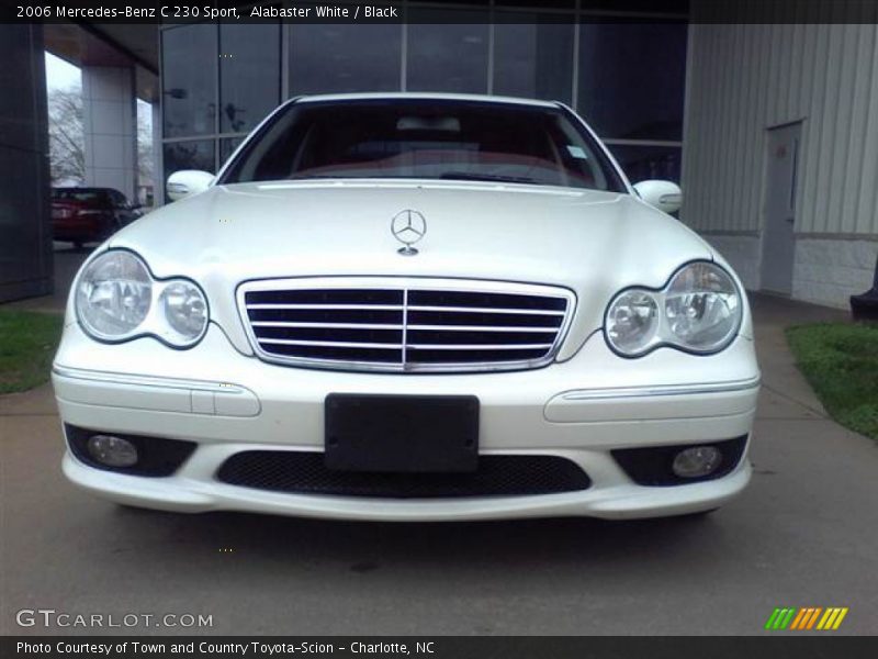 Alabaster White / Black 2006 Mercedes-Benz C 230 Sport