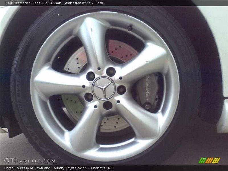 Alabaster White / Black 2006 Mercedes-Benz C 230 Sport