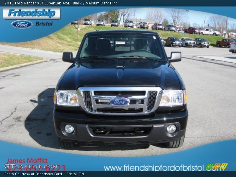 Black / Medium Dark Flint 2011 Ford Ranger XLT SuperCab 4x4