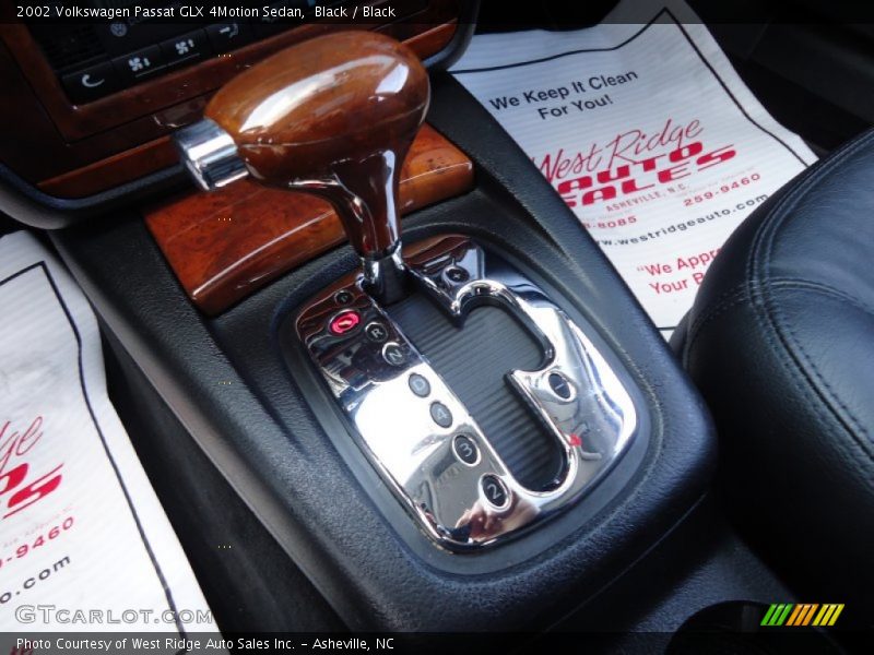  2002 Passat GLX 4Motion Sedan 5 Speed Tiptronic Automatic Shifter