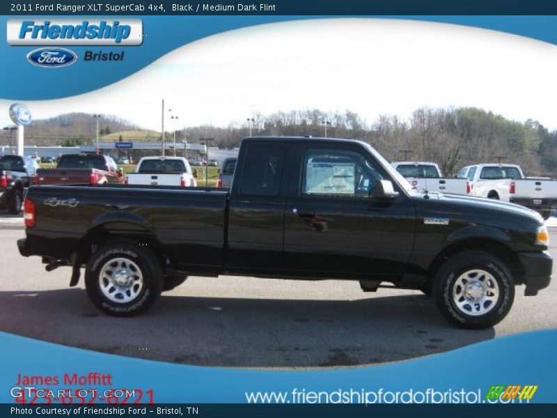 Black / Medium Dark Flint 2011 Ford Ranger XLT SuperCab 4x4