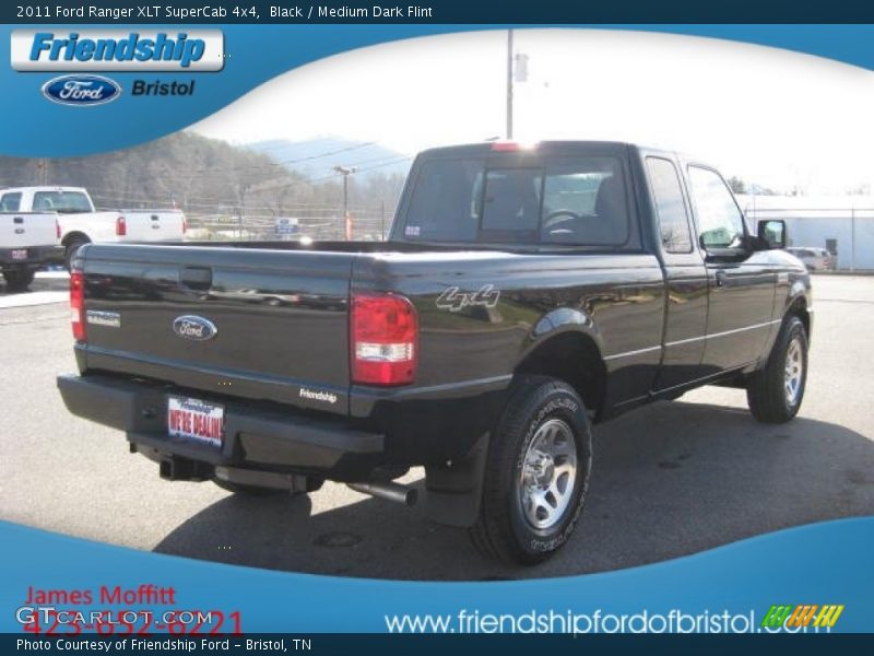 Black / Medium Dark Flint 2011 Ford Ranger XLT SuperCab 4x4