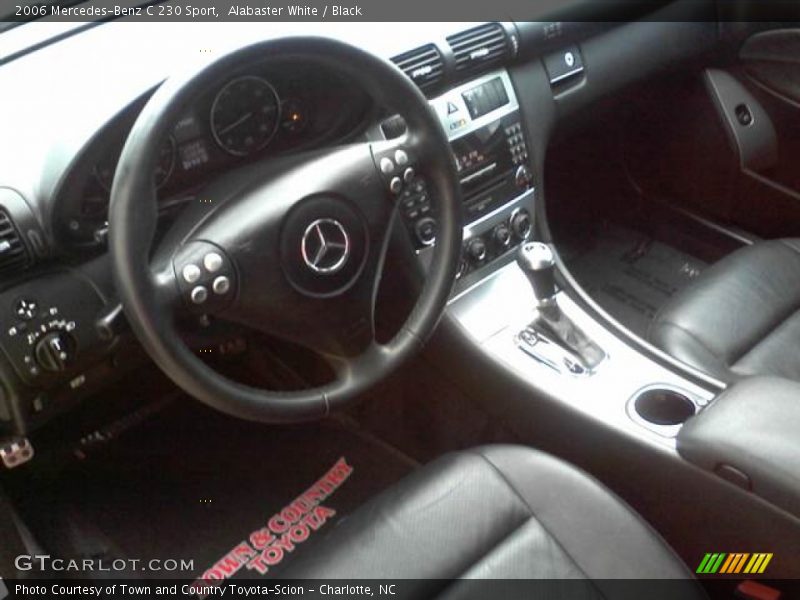 Alabaster White / Black 2006 Mercedes-Benz C 230 Sport