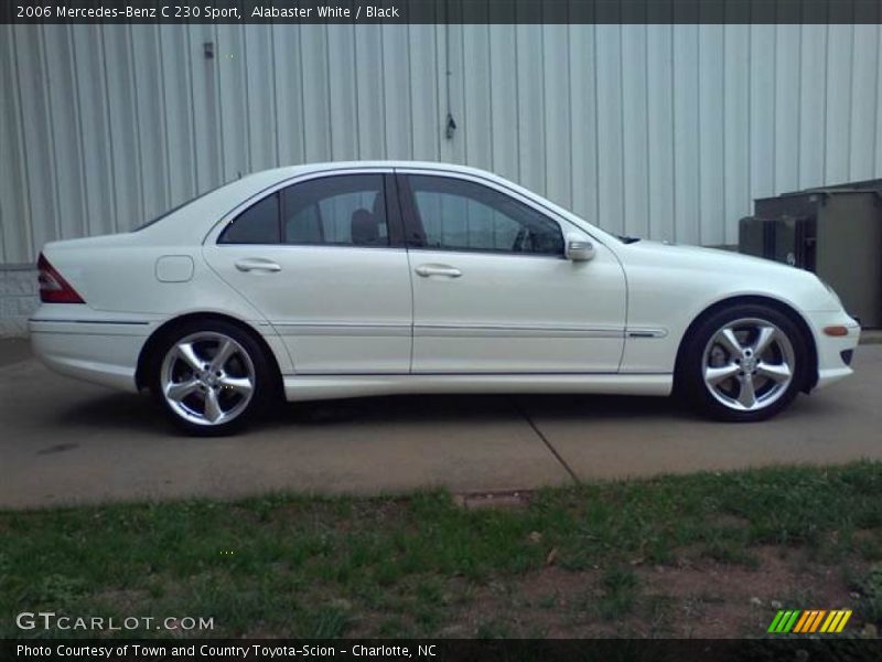 Alabaster White / Black 2006 Mercedes-Benz C 230 Sport