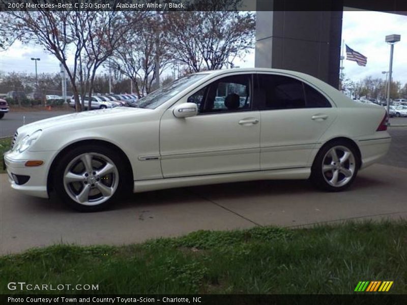 Alabaster White / Black 2006 Mercedes-Benz C 230 Sport