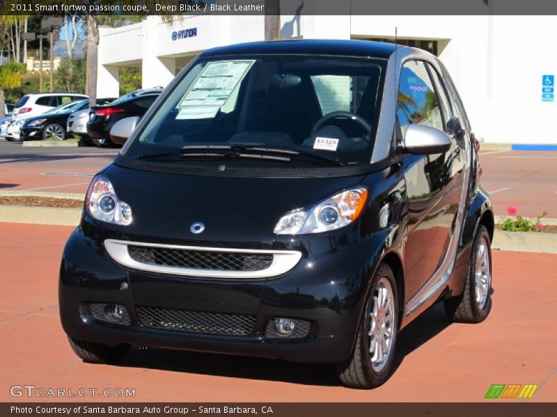 Deep Black / Black Leather 2011 Smart fortwo passion coupe