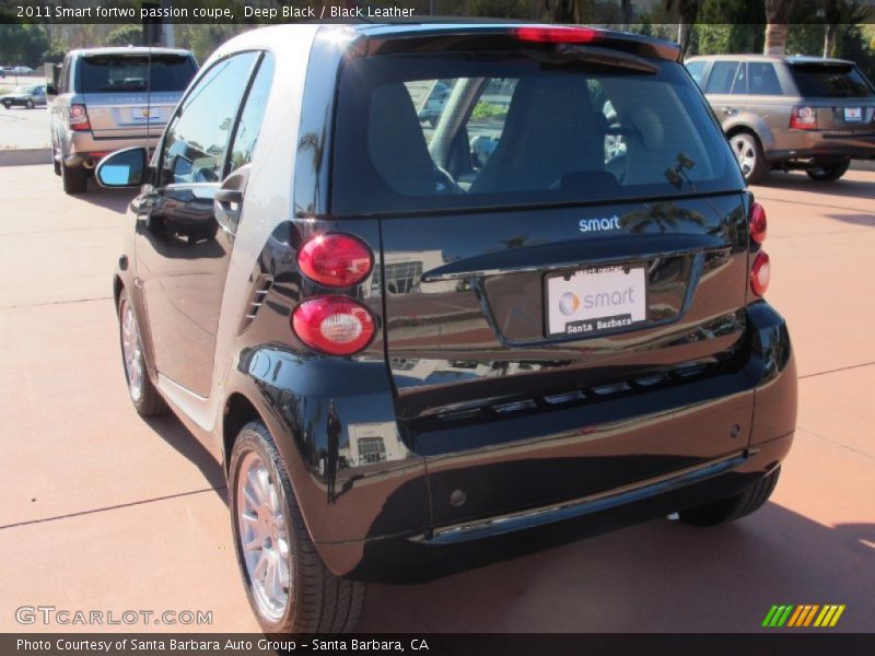 Deep Black / Black Leather 2011 Smart fortwo passion coupe