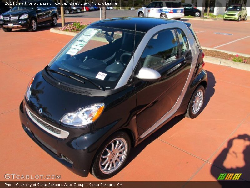 Deep Black / Black Leather 2011 Smart fortwo passion coupe