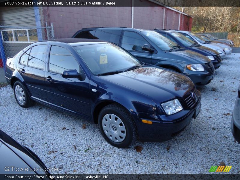 Galactic Blue Metallic / Beige 2003 Volkswagen Jetta GL Sedan