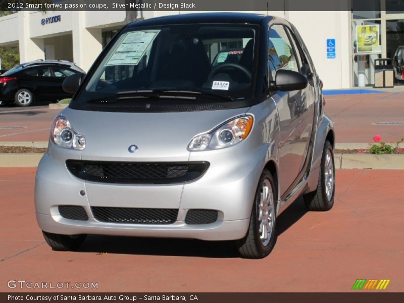 Silver Metallic / Design Black 2012 Smart fortwo passion coupe