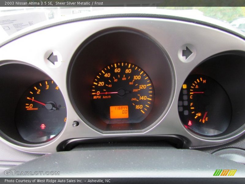 Sheer Silver Metallic / Frost 2003 Nissan Altima 3.5 SE