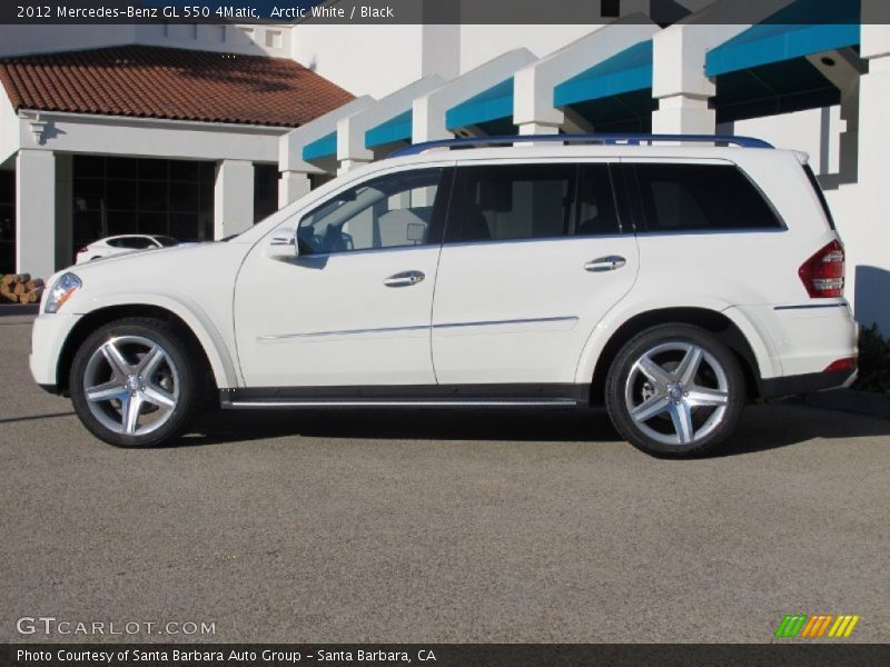 Arctic White / Black 2012 Mercedes-Benz GL 550 4Matic